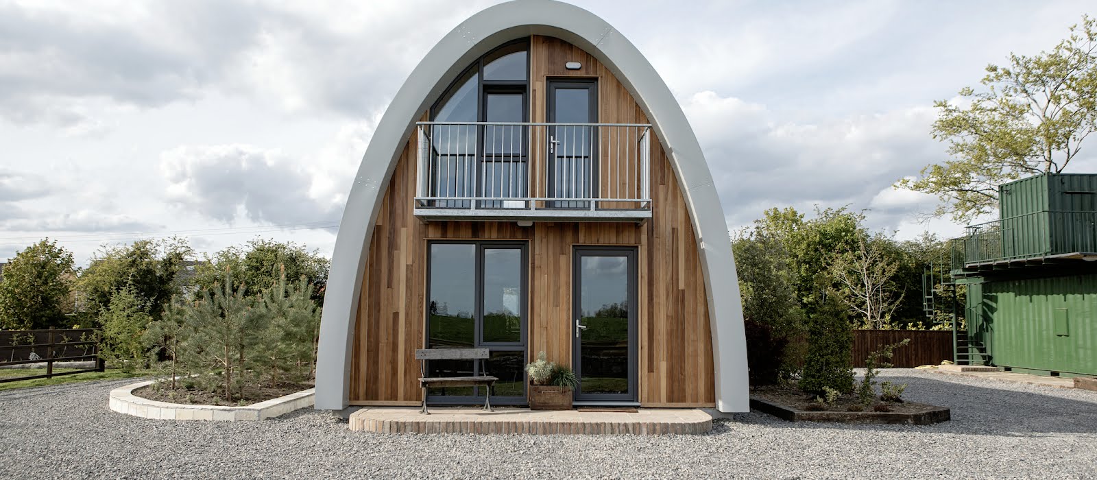 Leather craftsman Garvan de Bruir built his own aeronautical-inspired modular home in Kildare
