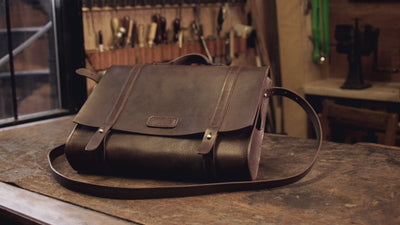 Video advert by Mercedes Benz showing Garvan de Bruir handcrafting a leather bag commission at his Atelier in Kildare town, Ireland. 