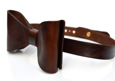 DE BRUIR Leather Bow Tie Gallery 2