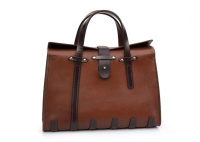 Vintage Workbag in Italian leather by DE BRUIR